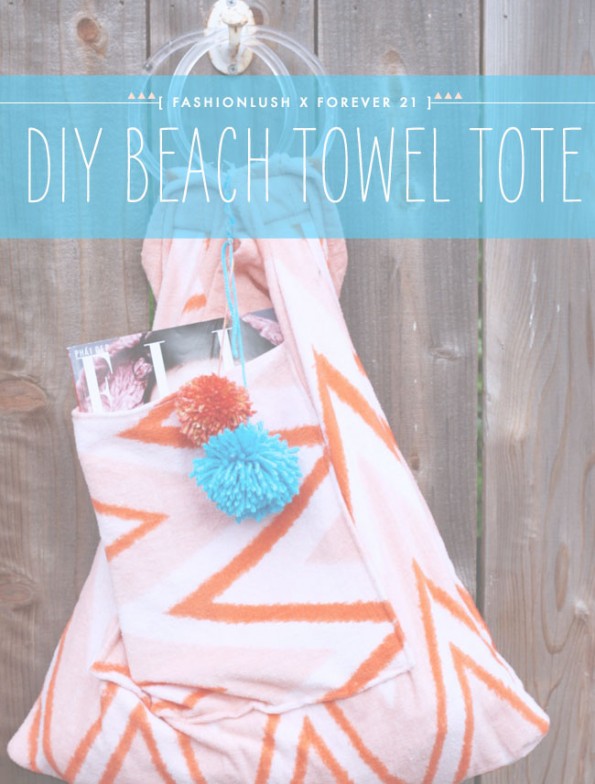 DIY Beach Towel Tote