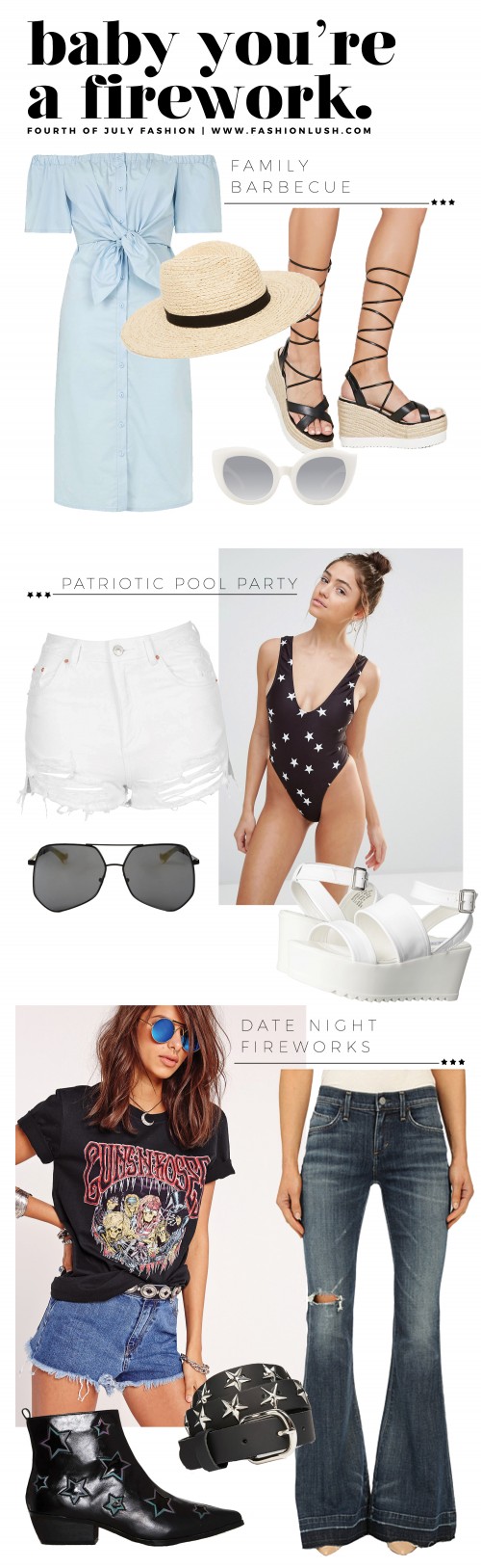 3 Chic Fourth of July Looks