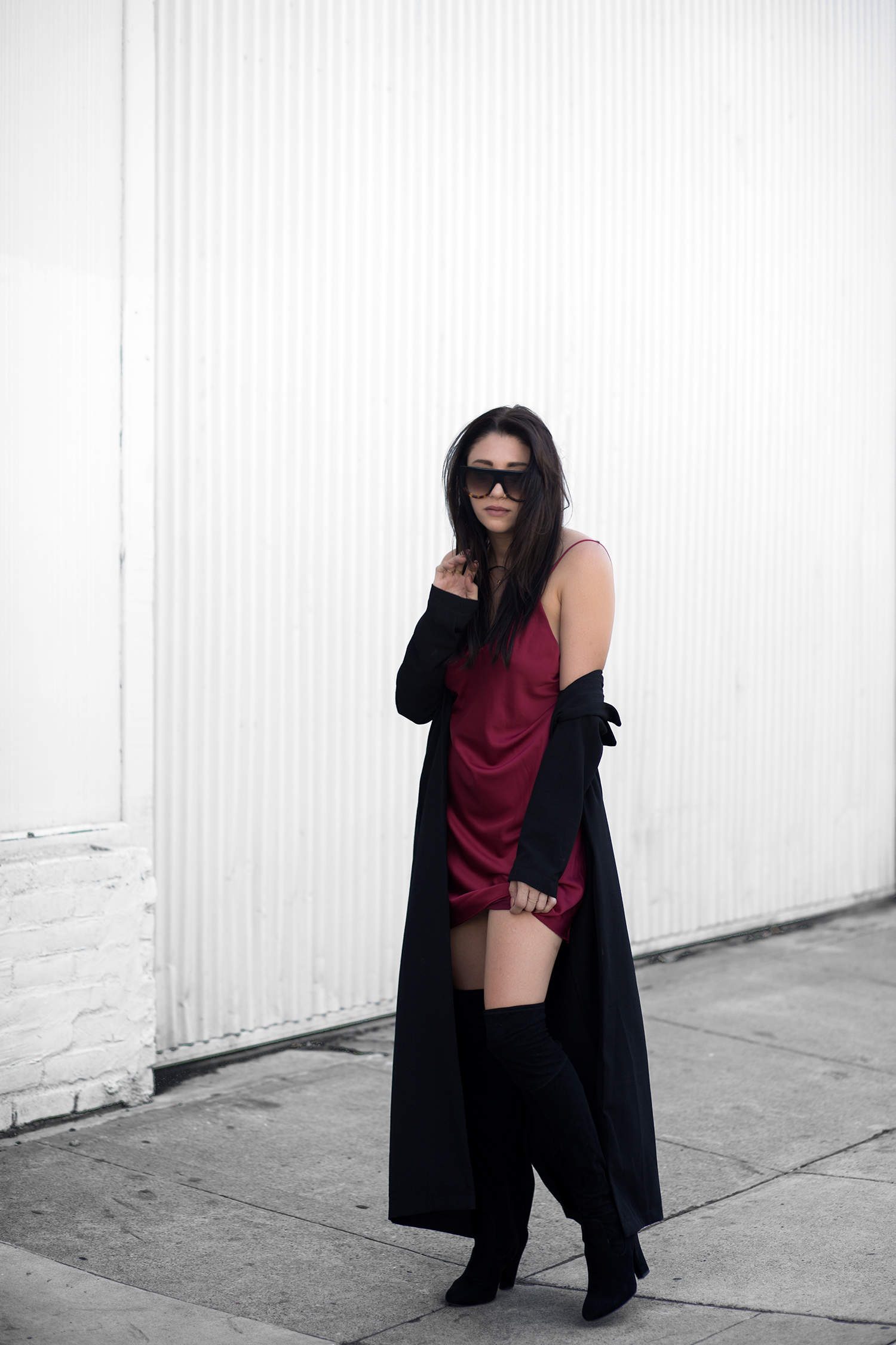 OOTD - Short Skirt and A Long Jacket | La Petite Noob | A Toronto-Based  Fashion and Lifestyle Blog.
