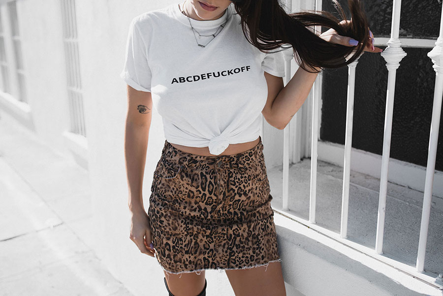 fashionlush, vogue jungle, abcdefuckoff t shirt